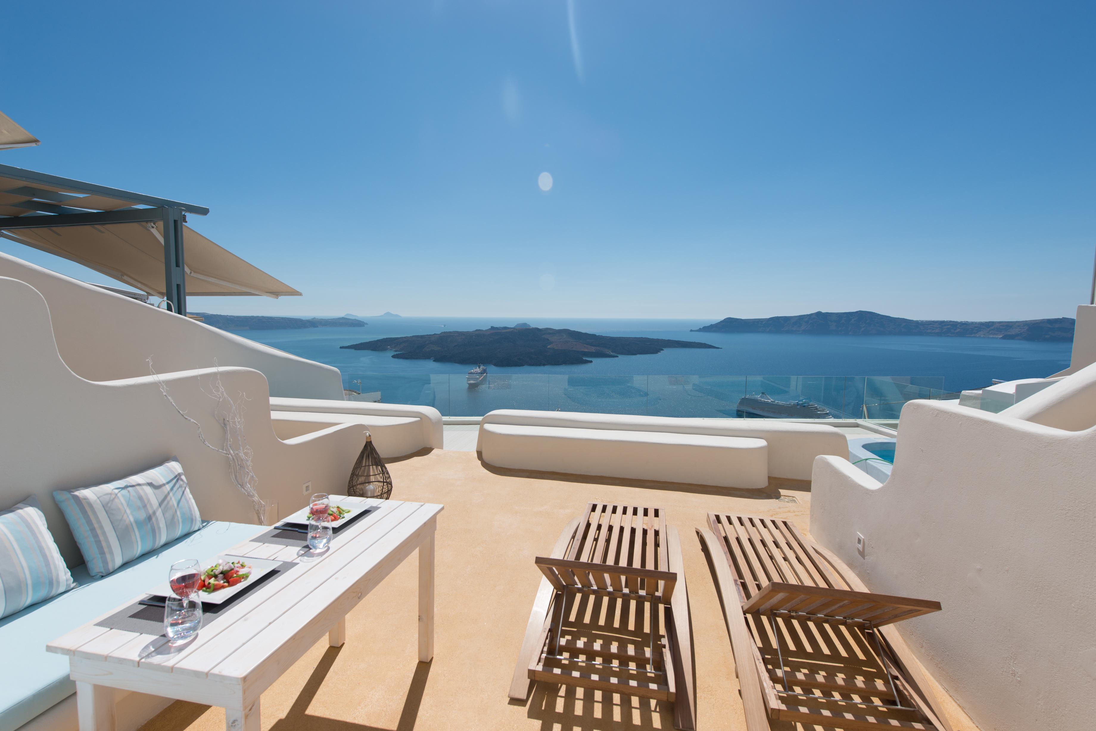 Hotel On The Cliff Fira  Exteriér fotografie